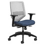 HON; Solve Seating Steel Mid-Back Task Chair, Platinum/Navy