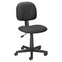 Lorell&trade; Fabric Mid-Back Multitask Chair, Black
