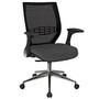 Office Star&trade; Pro-Line II ProGrid Fabric High-Back Chair, Charcoal Onyx/Black/Silver