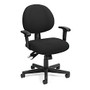 OFM 241 Series 24-Hour Mid-Back Task Chair With Arms, Black