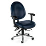 OFM 24-Hour Big And Tall Anti-Microbial Anti-Bacterial Task Chair, Navy/Black