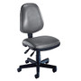 OFM Computer Anti-Microbial Vinyl Task Chair, 42 inch;H x 22 inch;W x 24 inch;D, Charcoal/Black