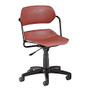 OFM Computer Swivel Task Chair, 33 inch;H x 21 inch;W x 21 inch;D, Black Frame, Wine