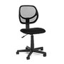 OFM Essentials Armless Mesh/Fabric Low-Back Task Chair, Black