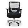 OFM Essentials Big And Tall Mesh Mid-Back Chair, Black