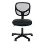 OFM Essentials Mid-Back Chair, Mesh, Black/Black