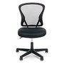 OFM Essentials Mid-Back Chair, Mesh, Black/Silver