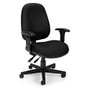 OFM Fabric Mid-Back Computer Task Chair, Black/Black