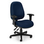 OFM Fabric Mid-Back Computer Task Chair, Navy/Black