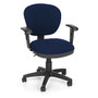 OFM Lite Use Fabric Mid-Back Task Chair, Blue