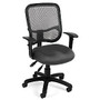 OFM Mesh Comfort Series Fabric Mid-Back Task Chair With Arms, Gray/Black