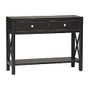 Linon Home Decor Products Anna Console Table, 29 1/8 inch;H x 44 inch;W x 15 inch;D, Antique Black/Red