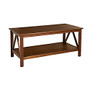 Linon Home Decor Titian Coffee Table, Rectangle, 20&rdquo;H x 21 15/16&rdquo;D x 44&rdquo;W, Antique Tobacco