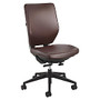 Safco; Sol Vinyl Mid-Back Task Chair, Brown/Black