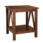 Linon Home Decor Titian End Table, Square, 22 inch;H x 20 inch;W x 17 3/4 inch;D, Antique Tobacco