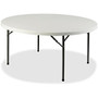 Lorell; Round Banquet Folding Table, 29 1/4 inch;H x 48 inch;W x 48 inch;D, Platinum