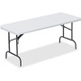 Lorell; Ultra-Light Banquet Table, 29 inch;H x 60 inch;W x 30 inch;D, Platinum