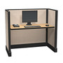 Cube Solutions Metal/Laminate Cubicle, Low-Height, Call Center