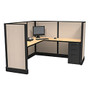 Cube Solutions Metal/Laminate Cubicle, Mid-Height, Junior Executive