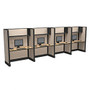 Cube Solutions; Full Height Call Center Cubicles, 67 inch;H X 48 inch;W x 24 inch;D, Line Of 4, Assorted Colors