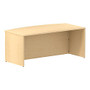BBF 300 Series Bow-Front Shell Desk, 29 1/10 inch;H x 71 1/10 inch;W x 36 1/10 inch;D, Natural Maple, Premium Installation Service