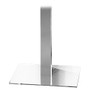 Mayline Bistro Table Steel Base, 28 inch;H x 19 3/4 inch;W x 3 1/8 inch;DH, Steel/Silver