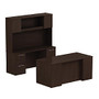BBF 300 Series Double-Pedestal Desk, 72 3/10 inch;H x 65 3/5 inch;W x 93 inch;D, Mocha Cherry, Premium Installation Service