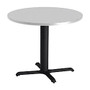 Mayline; Bistro X-Table Base, 28 inch;H, Black/Gray