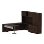 BBF 300 Series U-Shaped Penninsula Desk Suite, 72 3/10 inch;H x 93 inch;W x 106 4/5 inch;D, Mocha Cherry, Standard Delivery Service