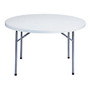 National Public Seating Blow-Molded Folding Table, Round, 29 1/2 inch;H x 48 inch;W x 48 inch;D, Light Gray/Gray