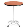 OFM Caf&eacute;-Height Round Table With Chrome Base, 30 inch; Diameter, Cherry