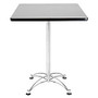 OFM Caf&eacute;-Height Square Table With Chrome Base, 41 1/2 inch;H x 30 inch;W x 30 inch;D, Gray Nebula