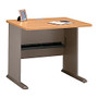 Bush Office Advantage 36 inch; Desk, 29 7/8 inch;H x 35 5/8 inch;W x 26 7/8 inch;D, Light Oak/Sage, Premium Installation Service