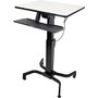 Ergotron WorkFit-PD Sit-Stand Desk, 51.5 inch;H x 31.50 inch;W x 23.50 inch;D, Light Grey