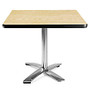 OFM Multipurpose Folding Table, 29 1/2 inch;H x 36 inch;W x 36 inch;D, Oak