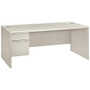 HON; 38000 Series Left-Pedestal Desk, 29 1/2 inch;H x 72 inch;W x 36 inch;D, Light Gray