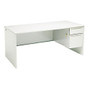 HON; 38000 Series Right-Pedestal Desk, Light Gray/Light Gray