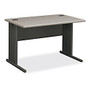 HON; 66000-Series StationMaster; Laminate Desk, 29 1/2 inch;H x 48 inch;W x 29 1/2 inch;D, Patterned Gray/Charcoal