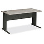 HON; 66000-Series StationMaster; Laminate Desk, 29 1/2 inch;H x 60 inch;W x 29 1/2 inch;D, Patterned Gray/Charcoal