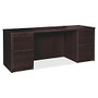 Lorell; Prominence 79000 Series Credenza, Double Pedestal, 73 inch;H x 31 inch;W x 26 inch;D, Espresso