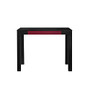 Ameriwood&trade; Parsons Fiberboard Desk With Drawer, 30 inch;H x 39 inch;W x 20 inch;D, Black/Red, Standard Delivery