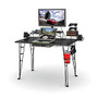 Atlantic Gaming Desk, 40 inch;H x 50 inch;W x 24 1/2 inch;D, Black