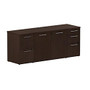 BBF 300 Series 5-Drawer Storage Credenza, 29 1/10 inch;H x 71 1/10 inch;W x 21 4/5 inch;D, Mocha Cherry, Premium Installation Service