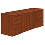 HON; 10700 Series Laminate Double Full-Pedestal Credenza With Doors, 29 1/2 inch;H x 72 inch;W x 24 inch;D, Cognac