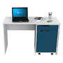 Inval Swing Out Storage Desk, 30 inch;H x 47 inch;W x 20 inch;D, Laricina White