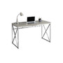 Monarch Specialties Contemporary MDF Computer Desk With Criss-Cross Legs, 30 inch;H x 48 inch;W x 24 inch;D, Chrome/Dark Taupe, Standard Delivery