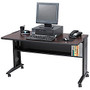 Safco; Reversible-Top Computer Desk, 30 inch;H x 53 1/2 inch;W x 28 inch;D, Mahogany/Medium Oak