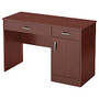 South Shore Furniture Axess Small Desk, 30 1/4 inch;H x 47 1/4 inch;W x 18 3/4 inch;D, Royal Cherry