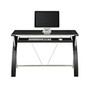 Whalen; Furniture Zara Computer Desk, 30 inch; x 47 3/4 inch; x 23 3/4 inch;, Black