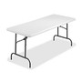SKILCRAFT Lightweight Folding Table, 29 inch;H x 30 inch;W x 72 inch;D, Platinum